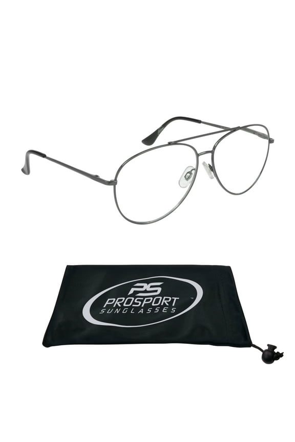 proSPORT Progressive Multifocal Reading Glasses Aviator +2.50 Gunmetal Frame