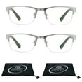 thumbnail image 1 of proSPORT Progressive Multifocal Reading Glasses Rectangular +2.75 2 Pairs of Silver Frame, 1 of 5