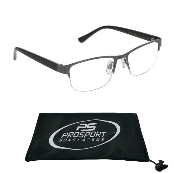 proSPORT Progressive Multifocal Reading Glasses Rectangular +2.75 Gunmetal Frame