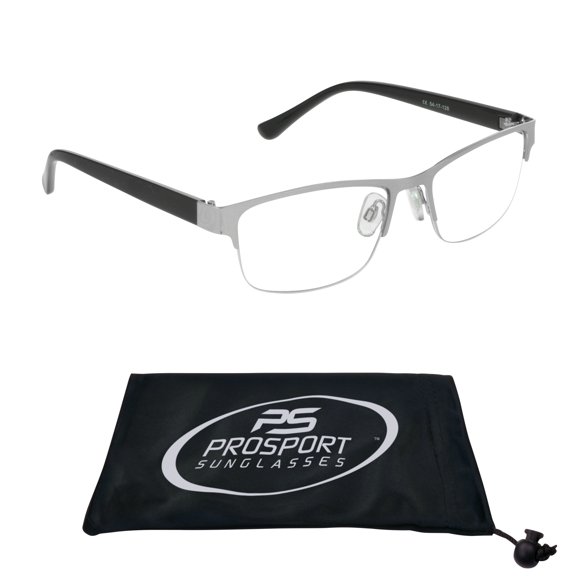 proSPORT Progressive Multifocal Reading Glasses Rectangular +3.00 Silver Frame