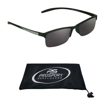 proSPORT Reading Sunglass Full Lens Readers Semi Rimless Silver Frame