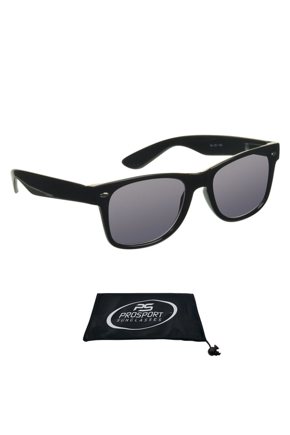 proSPORT Reading Sunglasses for Men and Women, Full Reader, Classic Black Frame, Not Bifocal