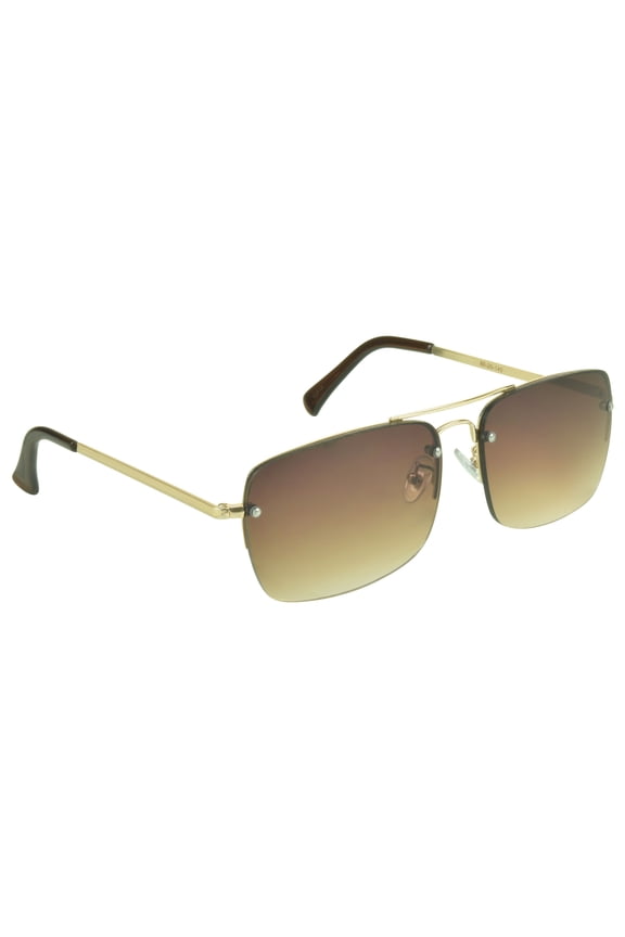 proSPORT Reading Sunglass Reader Aviator Men Women Gold Brown Lens NOT Bifocal