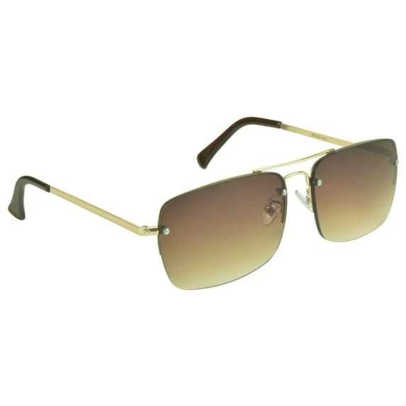 proSPORT Reading Sunglass Reader Aviator Men Women Gold Brown Lens NOT Bifocal