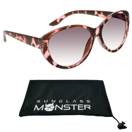 proSPORT Reading Sunglass Reader Cat Eye Oversized Pink Women NOT BIFOCAL