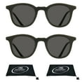 thumbnail image 1 of proSPORT Reading Sunglass Reader Horn Rim Black 2 Pairs Men Women NOT BIFOCAL, 1 of 6