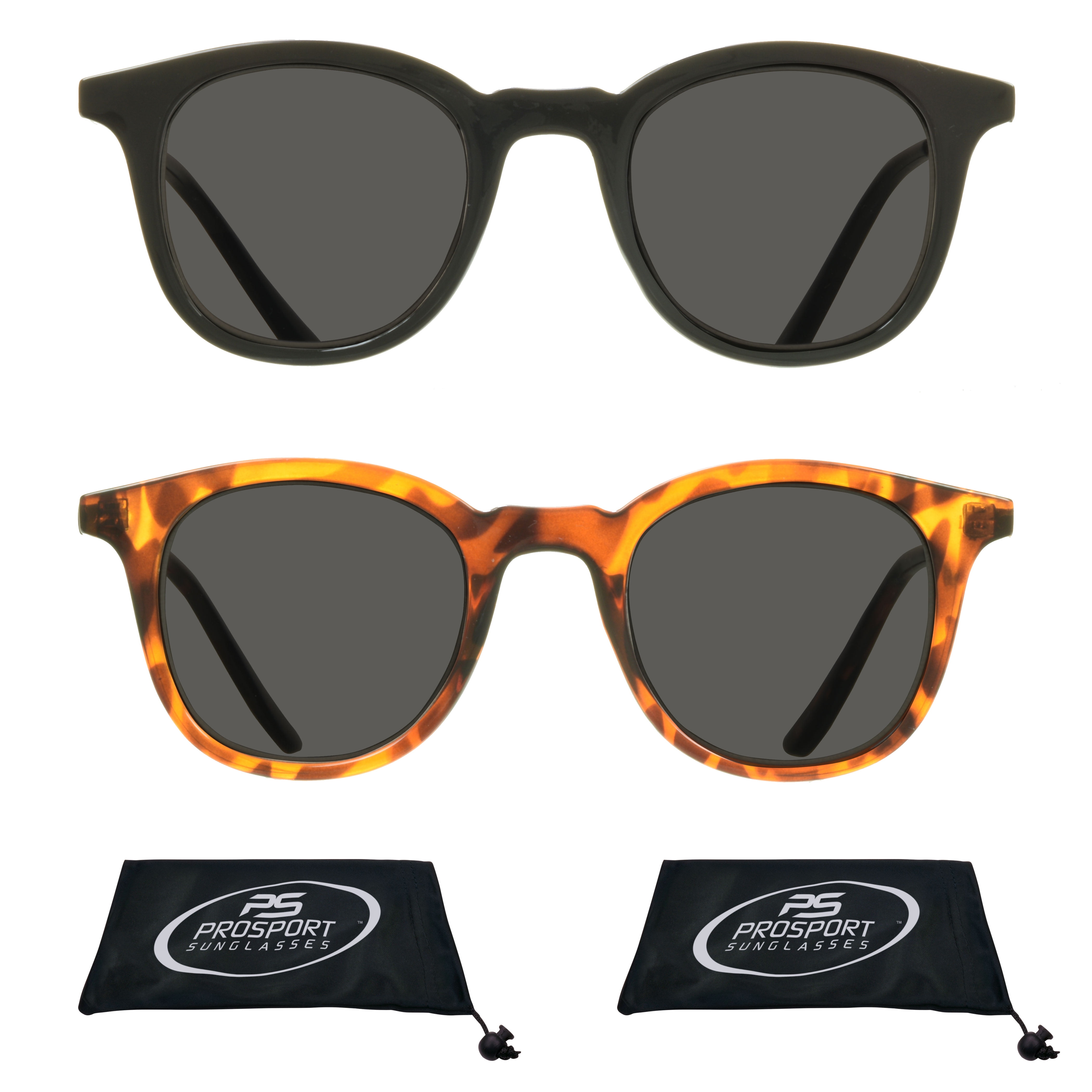 proSPORT Reading Sunglass Reader Horn Rim Black & Tortoise Men Women NOT BIFOCAL