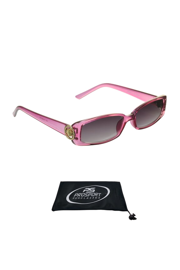 proSPORT Reading Sunglass Reader Light Rectangle Pink Frame Women NOT BIFOCAL