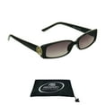 thumbnail image 1 of proSPORT Reading Sunglass Reader Rectangle Black Gold Frame Women NOT BIFOCAL, 1 of 5