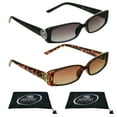 thumbnail image 1 of proSPORT Reading Sunglass Reader Rectangle Black & Tortoise Frame Women NOT BIFOCAL, 1 of 6