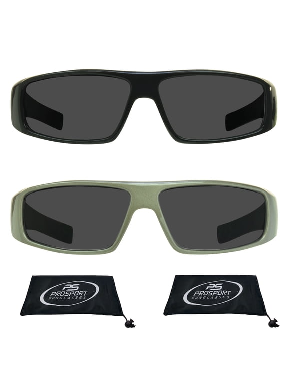 proSPORT Reading Sunglass Sun Reader Square Large Gray Men Women NOT BIFOCAL