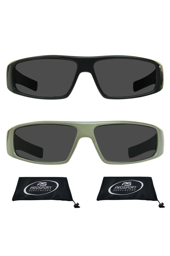 proSPORT Reading Sunglass Sun Reader Square Large Gray Men Women NOT BIFOCAL