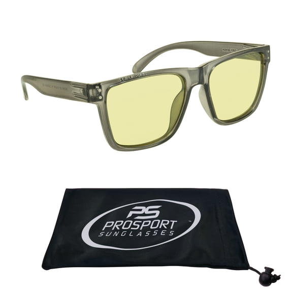 proSPORT Safety Glasses Yellow Tinted Men Extra Large Wide Big Tall Protective Z87 Lens Work Glasses