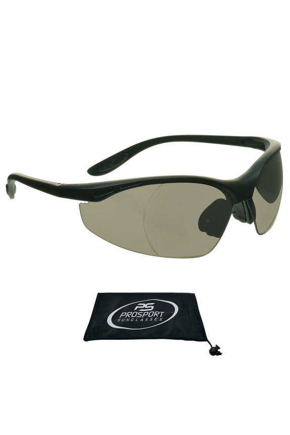 proSPORT Safety Readers Reading Glasses Sport Wrap Men Women Black NOT BIFOCAL