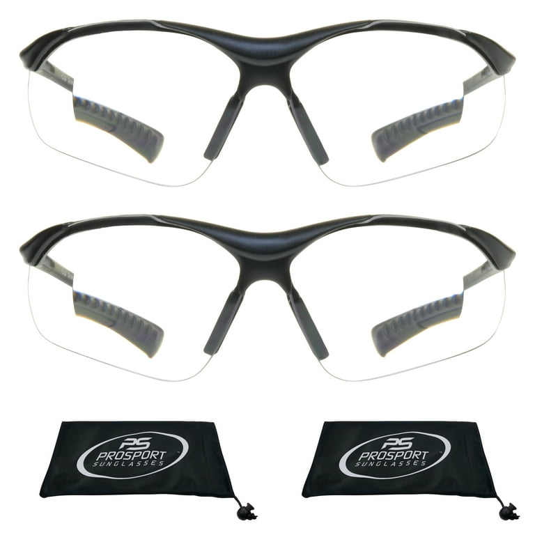 proSPORT Safety Readers Reading Glasses Wrap Men Women Clear