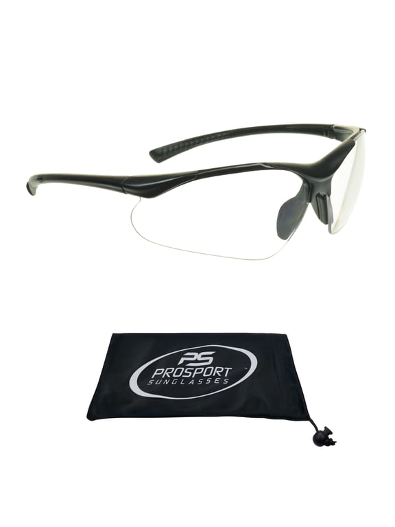 proSPORT Safety Readers Reading Glasses Wrap Men Women Clear NOT BIFOCAL