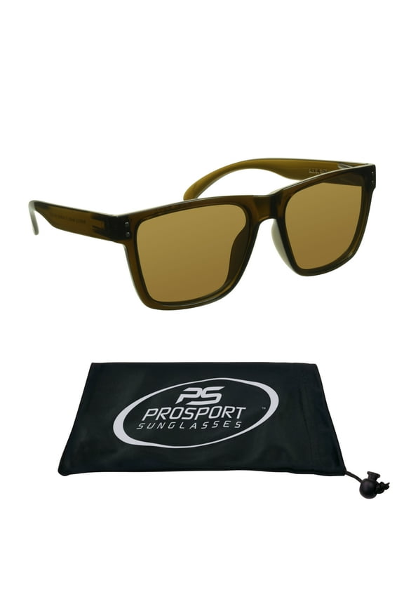 proSPORT Safety Sunglass Large Wide Big Tall Men Brown Lens Protective Z87 Lens Outdoor Work