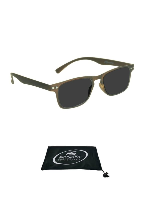 proSPORT Sunglass Reader Tinted Reading Men Women Brown Lightweight NOT BIFOCAL