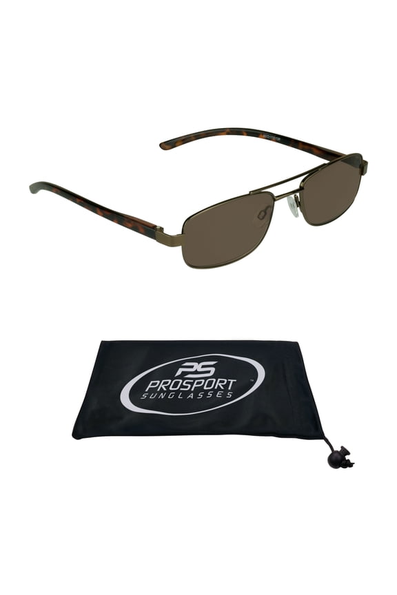 proSPORT Sunglass Reading Sunglass Reader Square Aviator Tortoise Frame Not Bifocal