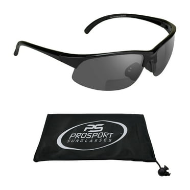 proSPORT Sunglasses BIFOCAL Sunglass Sun Reader Sport Wrap Around Outdoor Gray Men Women