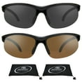 thumbnail image 1 of proSPORT Sunglasses BIFOCAL Sunglass Sun Readers Men Women Sport Wrap Gray & HD, 1 of 5