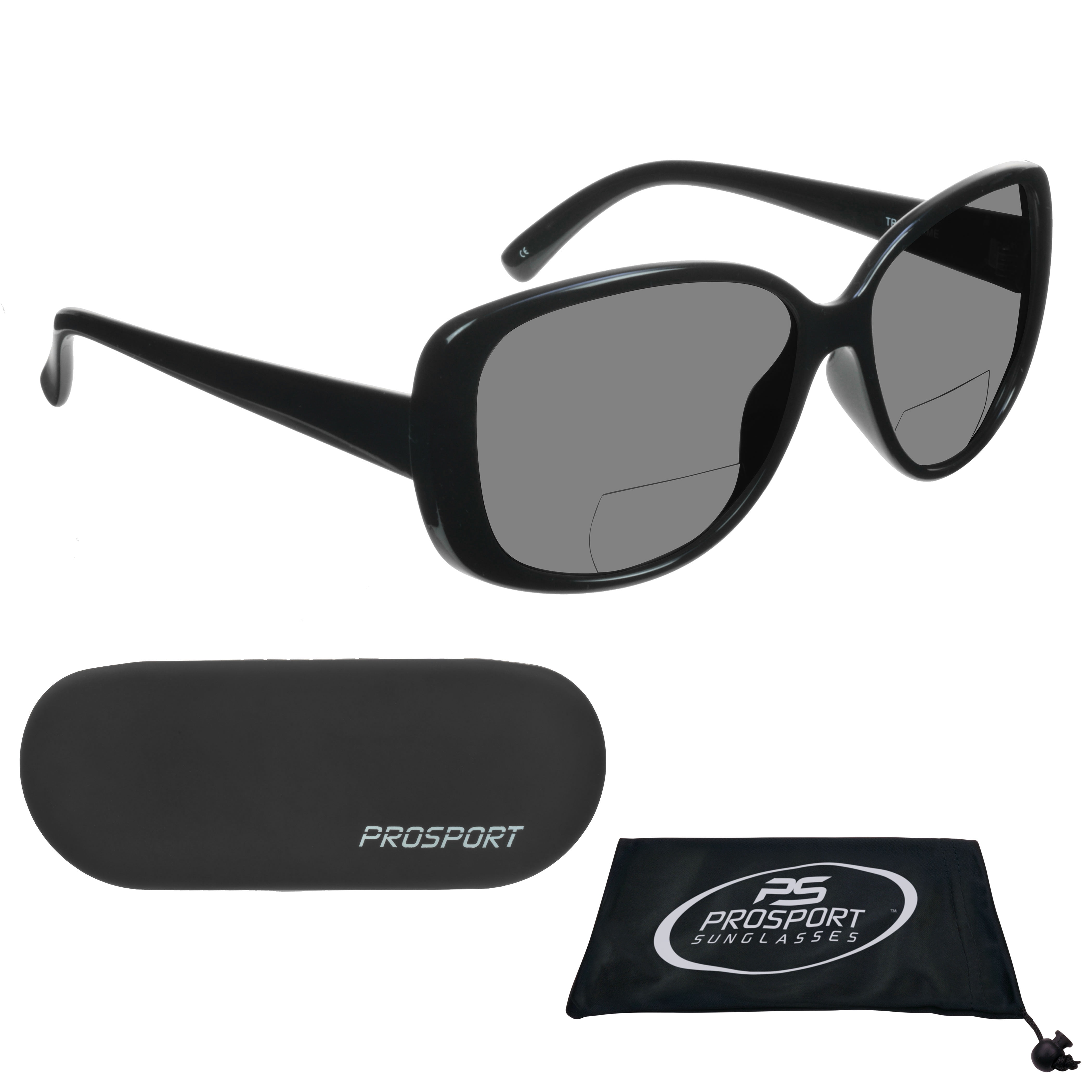 proSPORT Women Polarized Bifocal Reading Fashion Oversized Sunglasses