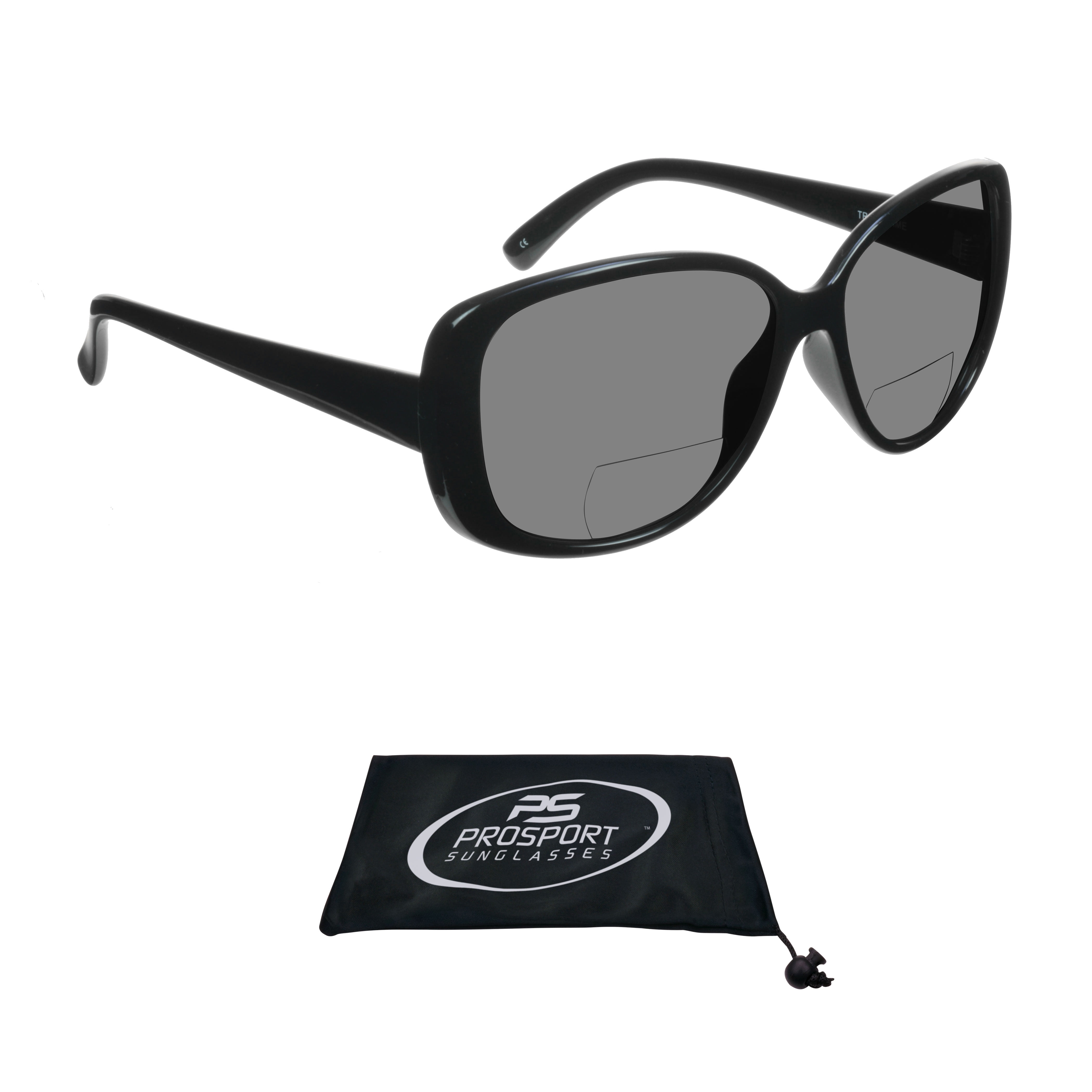 proSPORT Women Polarized Bifocal Reading Fashion Oversized Sunglasses