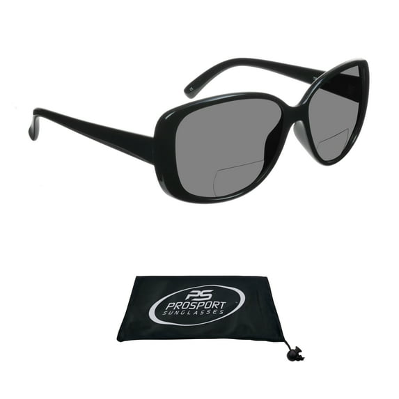 proSPORT Women Polarized Bifocal Reading Fashion Oversized Sunglasses