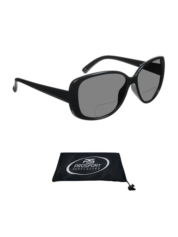 proSPORT Women Polarized Bifocal Reading Fashion Oversized Sunglasses