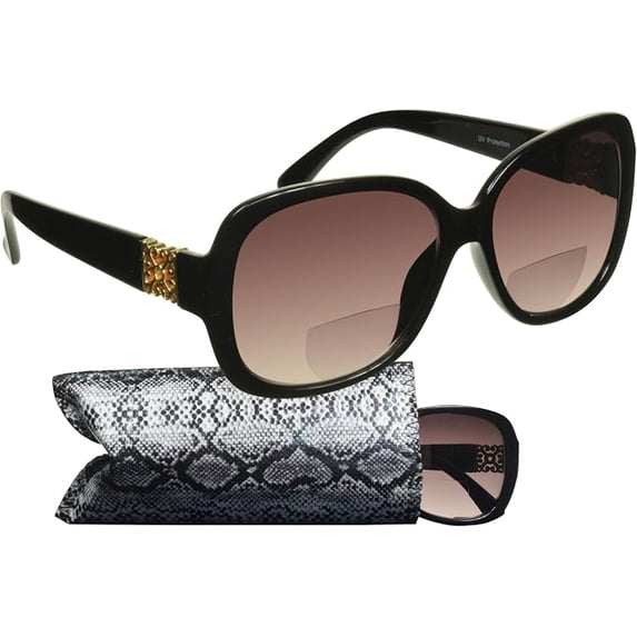 Gradient Color Lens proSPORT Women's Bifocal Reading Sunglasses, Oversized Gradient Lens ...