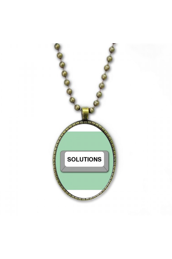 problem solving button necklace vintage chain bead pendant jewelry collection