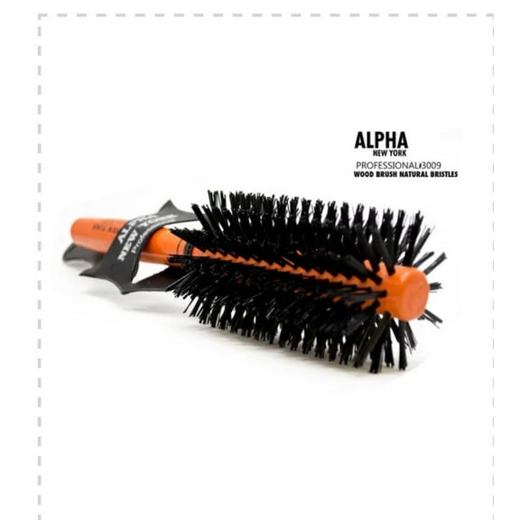 professional Round Styling Hair Brush Nylon And Boar Bristle #3009 Alpha New York