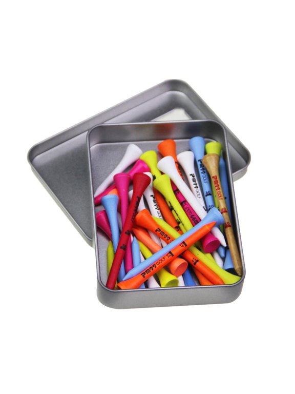 professional tees Golf Practice with Storage Case Assorted Colored
