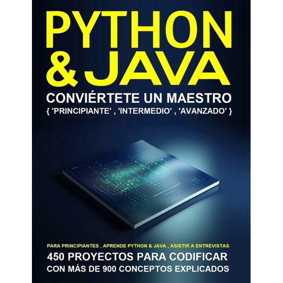programacin en python y java para principiantes, (Paperback)