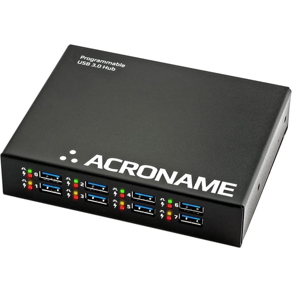 Acroname USBHub3+ 8-Port Industrial Programmable USB 3.2 Managed Hub (9R1Y2AA)