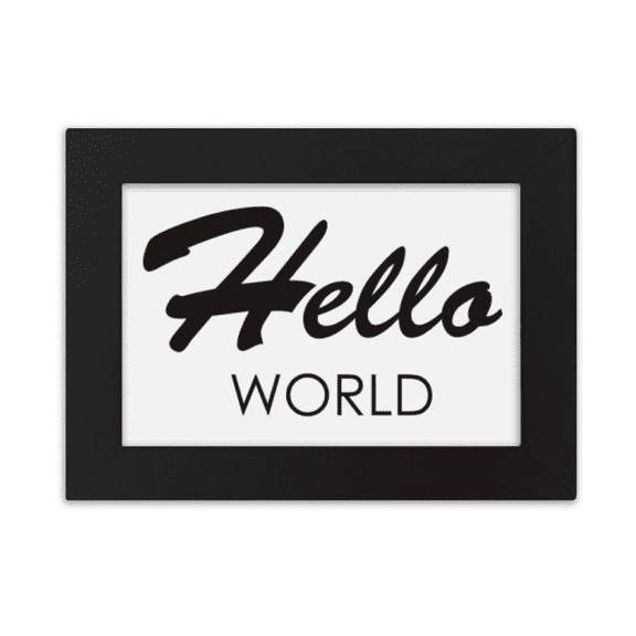 programmer interfhello world desktop photo frame ornaments picture art painting