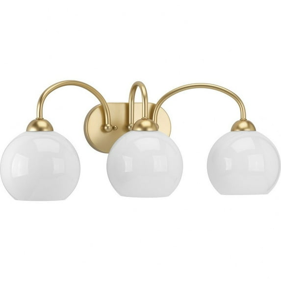 P300086-078-Progress Lighting-Carisa - 3 Light in Mid-Century Modern style - 25 Inches wide by 10 Inches high-Vintage Gold Finish