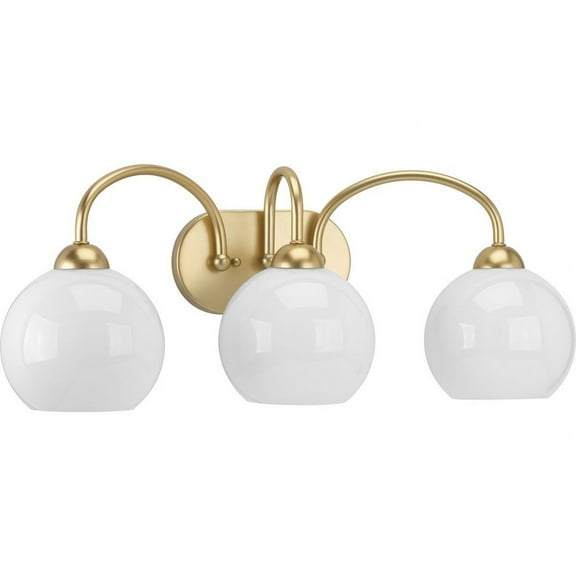 P300086-078-Progress Lighting-Carisa - 3 Light in Mid-Century Modern style - 25 Inches wide by 10 Inches high-Vintage Gold Finish