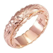 NEIKEUP promise rings for her sterling silver women wedding Wedding Rings and Women rose gold band women flower geometry size 5-11