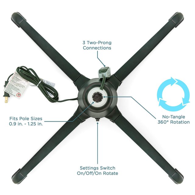 promotion! 360 Rotating Adjustable Christmas Tree Stand For Up To 7.5ft