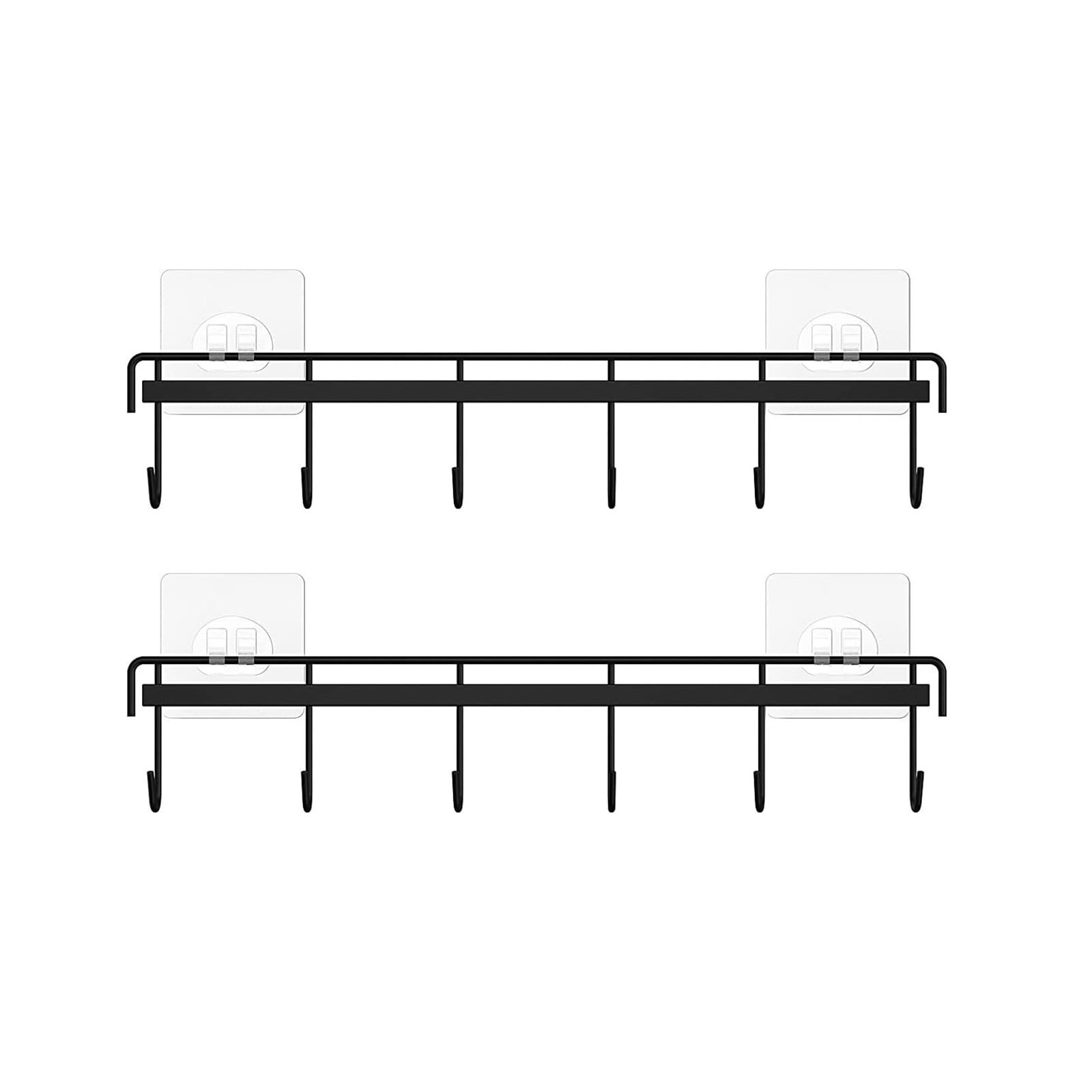 promotion! Kitchen Utensil Rack Wall Mount Kitchen Utensil Hanger No Drilling Kitchen Utensil Holder Space Saving Kitchen Wall Hooks For Kitchen Bathroom 2 Packs