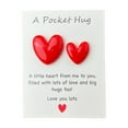 thumbnail image 1 of promotion! Pocket Heart For Women Pocket Hug Heart With Card Thinking Of You For Women Portable Little Heart Pocket Good Luck Keepsake For Mothers Day Birthday, 1 of 7
