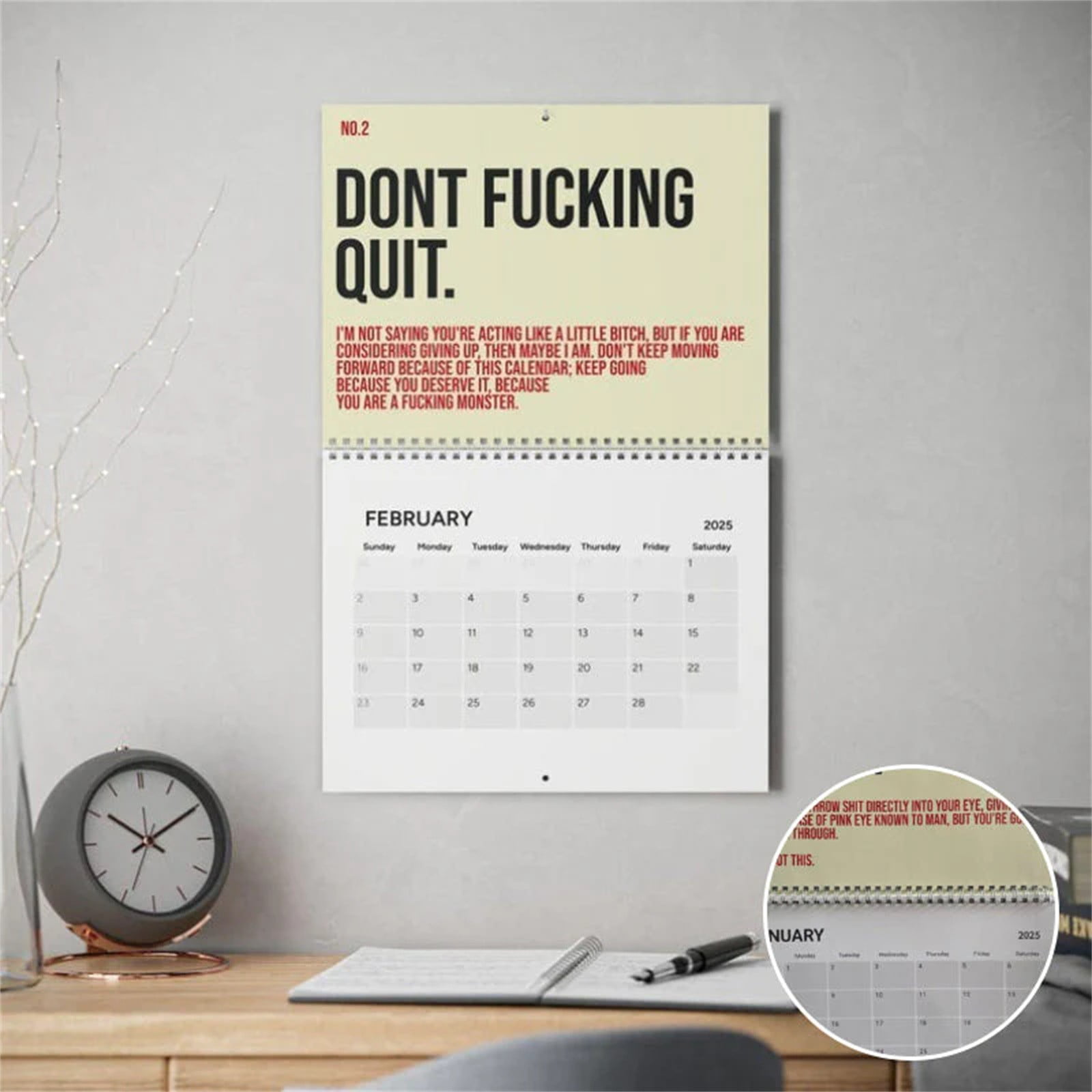 promotion! The Year Of Your Year Calendar Your Kick Ass Motivational Calendar 2025 A 2025