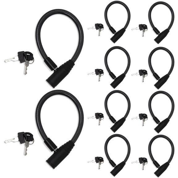 -proof Refrigerator Lock For & Adults - Door Fridge And Cabinet (small Black 10 Pack Keyed Alike)