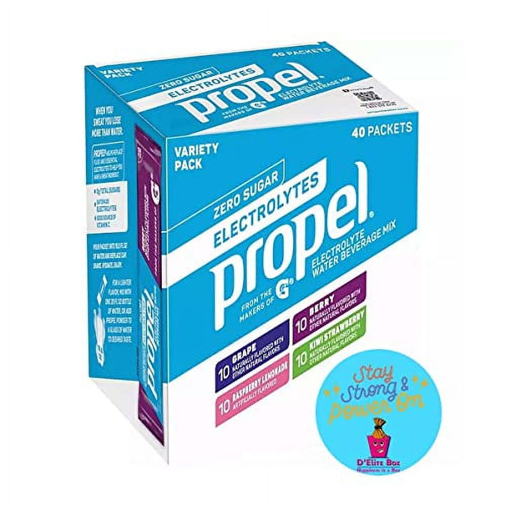 propel electrolyte water beverage mix zero sugar onthego powdered
