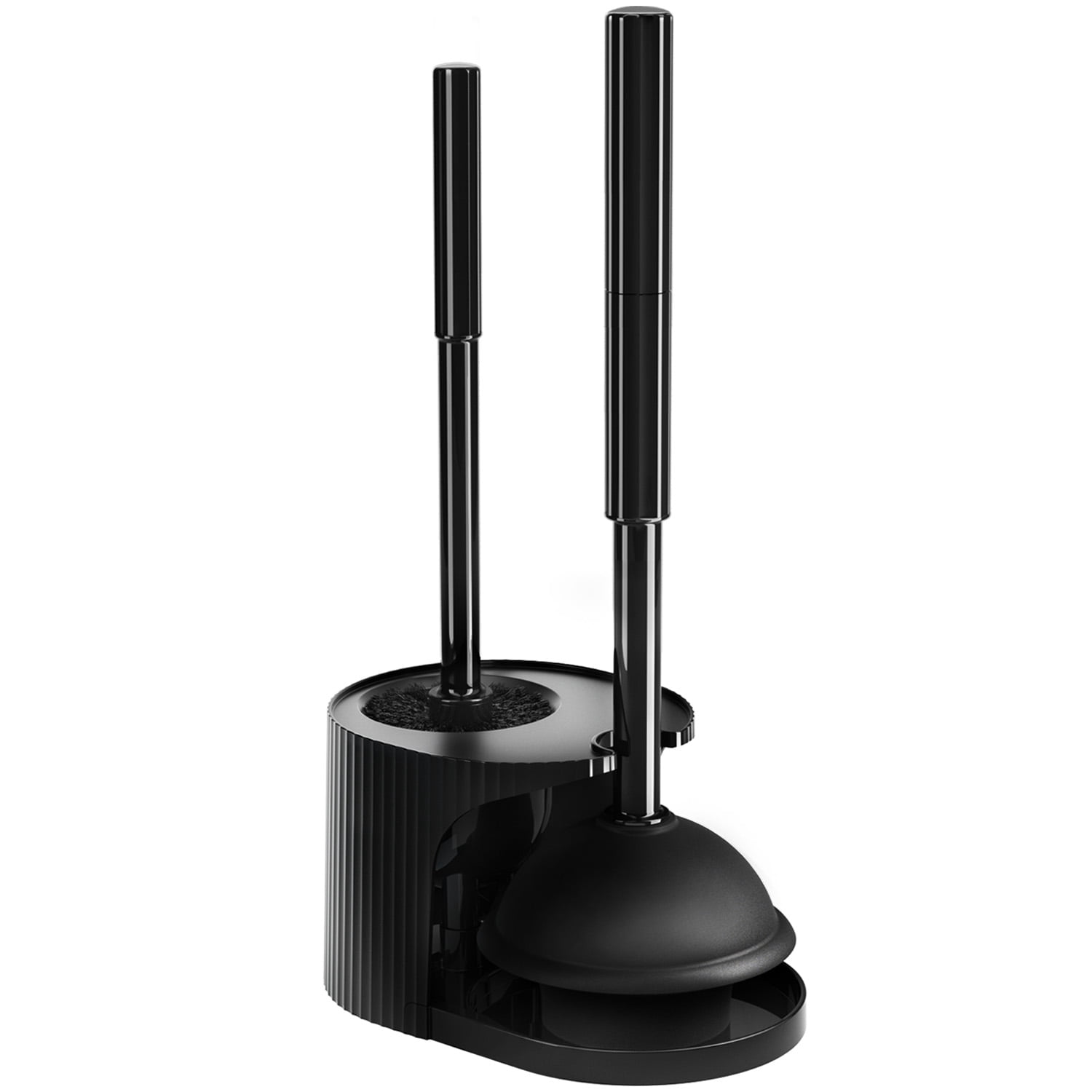 propuri 2 in 1 Toilet Plunger and Brush Set，Extended Handle Plunger ...