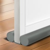 propuri Door Draft Stopper, Breeze Blocker Adjustable Door Sweeps, 2" Foam Strip for Doors 32" to 36", Grey