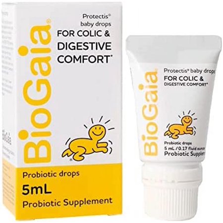 protectis baby probiotic drops | reduces colic, gas & spit-ups | healthy poops | reduces crying & fussing & promotes digestive comfort | newborns, babies & infants 0-12 months | 0.17 oz