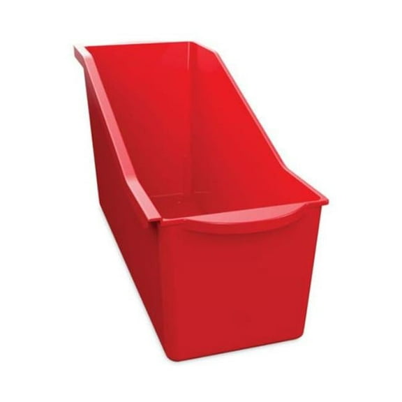 protective Book Bin, 14.2 x 5.34 x 7.35 in. - Red