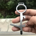 thumbnail image 1 of protective No-touch Keychain Tool  Gunmetal Gray - Pack of 2, 1 of 1